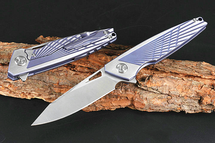 New Blue Flipper Folding Knife M390 Satin Blade CNC TC4 Titanium Handle Frame Lock Outdoor EDC Pocket Knives EDC Gear
New Blue Flipper Folding Knife M390 Satin Blade CNC TC4 Titanium Handle Frame Lock Outdoor EDC Pocket Knives EDC Gear