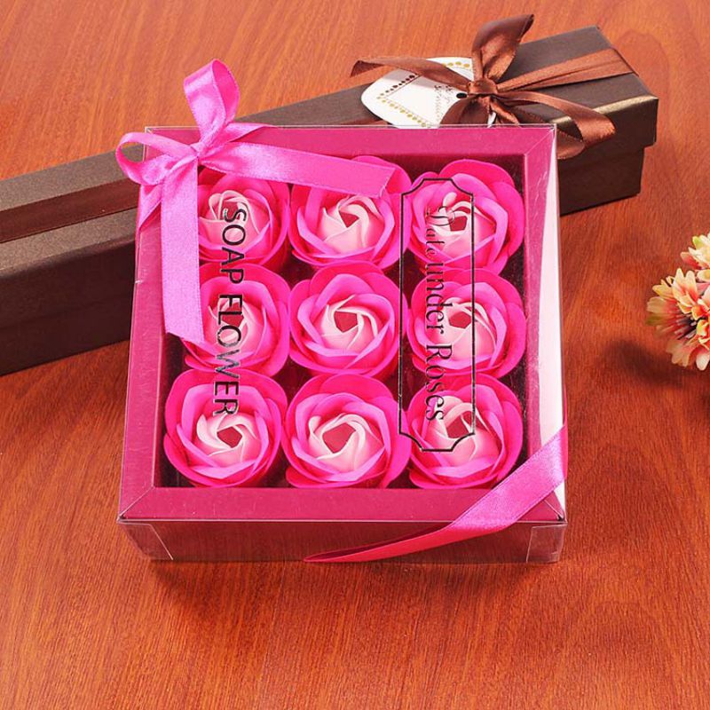 9Pcs Rose Petal Gift Box Bath Artificial Scented Body Soap Flower Gift Wedding Party Favor for Valentine's Day MN
9Pcs Rose Petal Gift Box Bath Artificial Scented Body Soap Flower Gift Wedding Party Favor for Valentine's Day MN