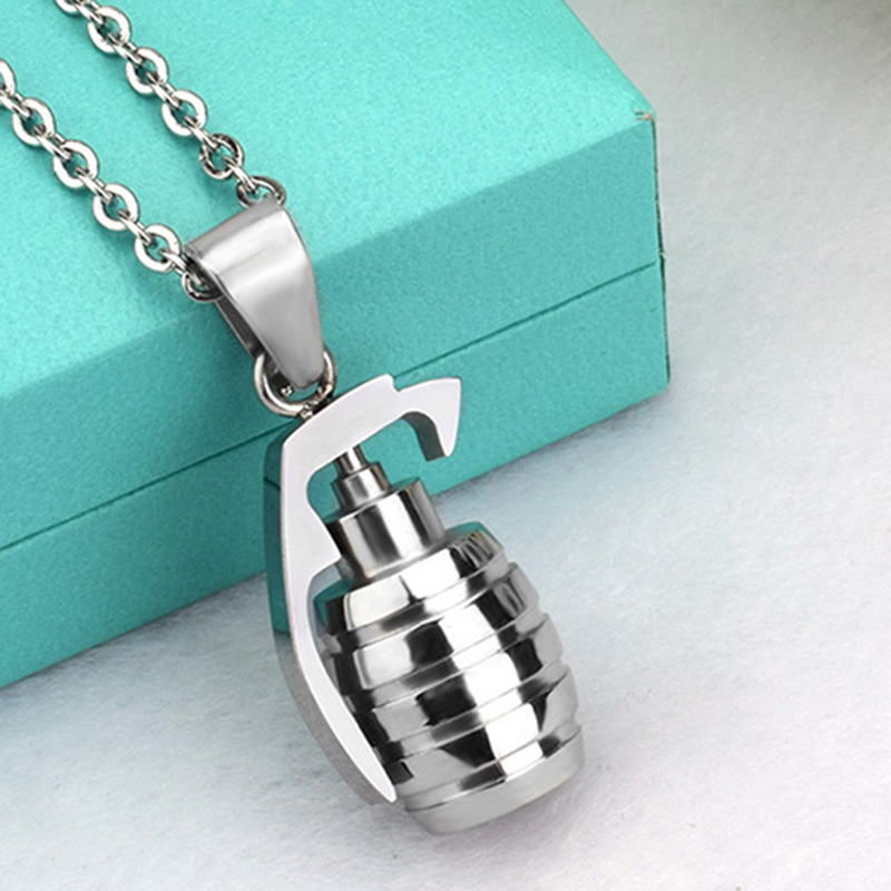 Hip Hop Vintage Pendant Necklaces 316L Stainless Steel Cool Men 18K Gold Plated Jewelry