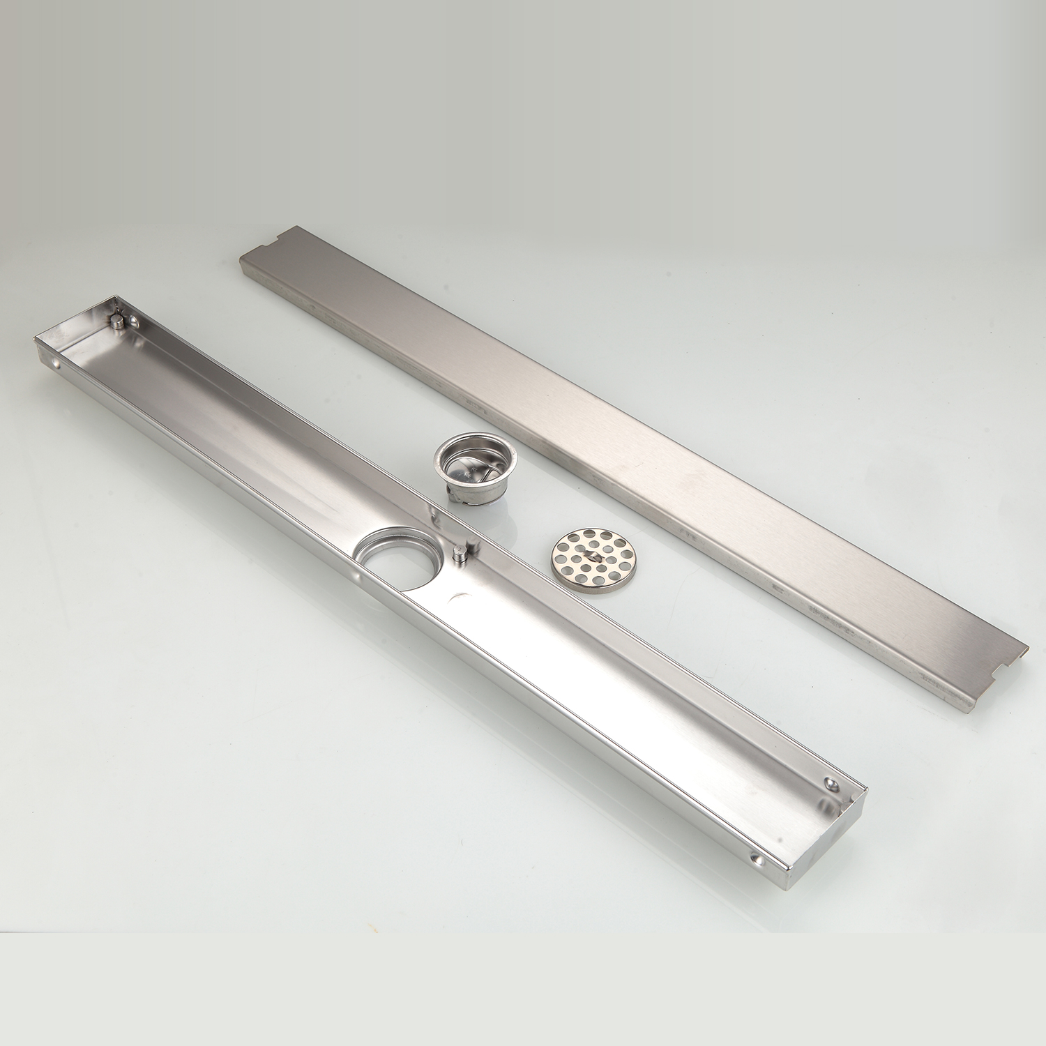 Modern Deodorization Type Side Row Floor Drain 60cm 80cm 100cm 120cm 304 Stainless Steel Tile Insert Invisible Shower Drainage