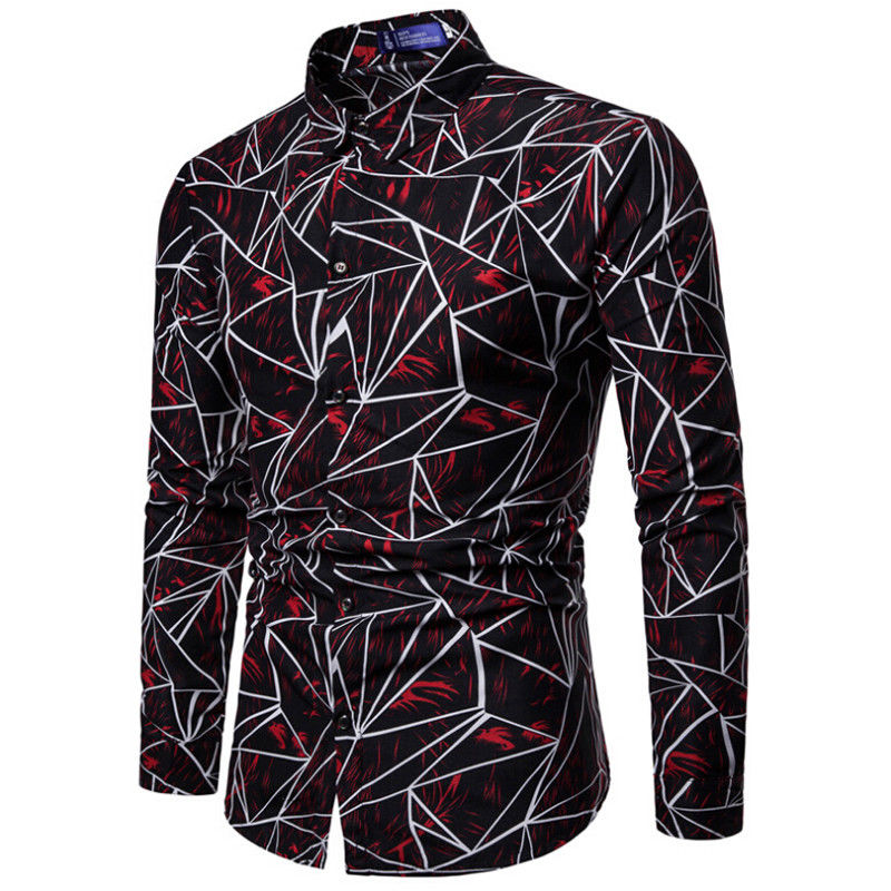 Fashion Men Stylish Slim Fit Floral Shirt Long Sleeve Dress Shirts Tops Male Button Down Geometry Shirt s Business Formal, Blue
Fashion Men Stylish Slim Fit Floral Shirt Long Sleeve Dress Shirts Tops Male Button Down Geometry Shirt s Business Formal, Blue