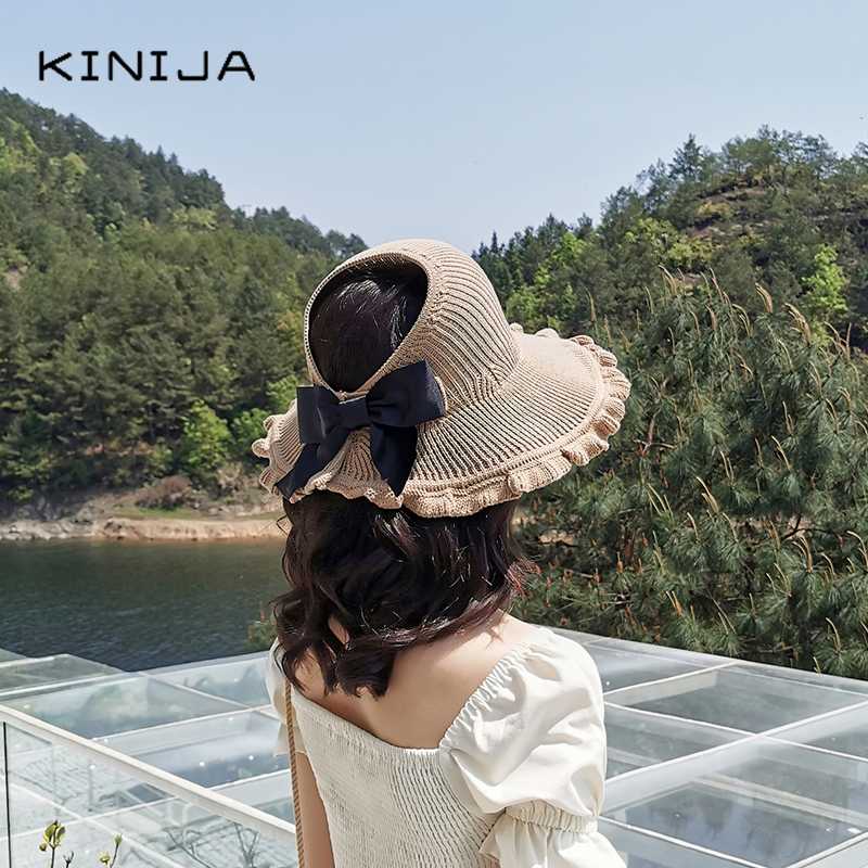 Wide Brim Hats Women Summer Sun Protection Waveselvedge Empty Top Hat Outdoor Beach Visor Foldable Large Bow Lafite Straw, Beige
Wide Brim Hats Women Summer Sun Protection Waveselvedge Empty Top Hat Outdoor Beach Visor Foldable Large Bow Lafite Straw, Beige