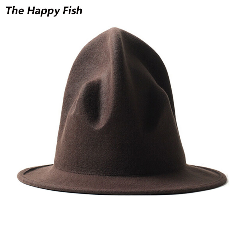 pharrell hat felt fedora hat for woman men hats black top hat Y200110