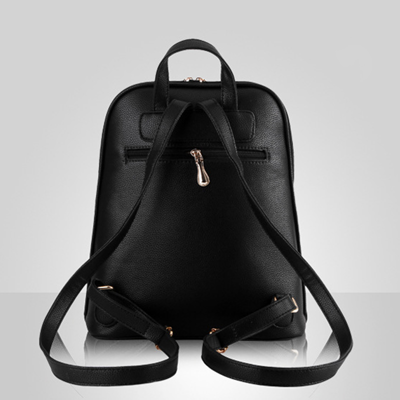 2025 new HBP high quality Soft leather Women Backpacks Large Capacity School Bags For Girl ShoulderBag Lady Bag Travel Backpack Black