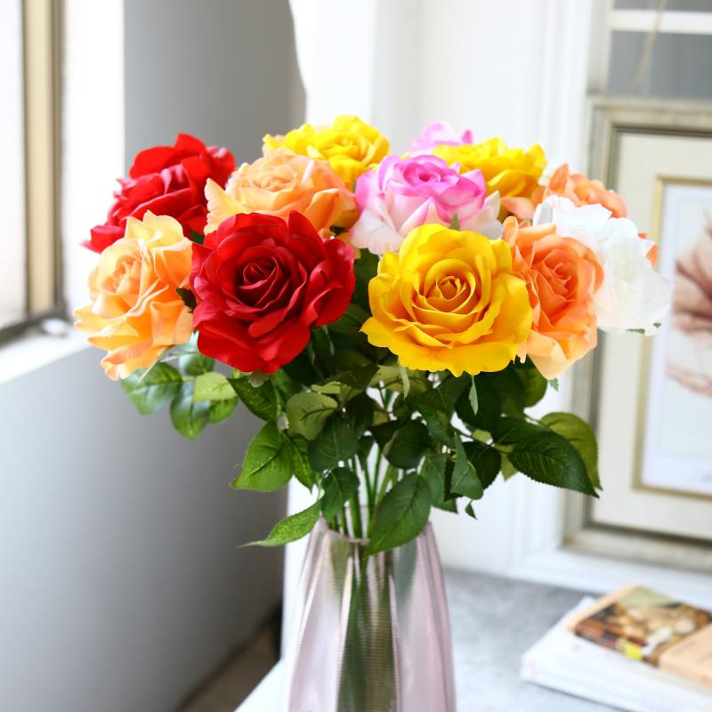 5 Pieces Artificial Roses 65cm Large Flowers Silk Flowers for Home Decoration Fake Flower Party Wedding Decor Accessories, White
5 Pieces Artificial Roses 65cm Large Flowers Silk Flowers for Home Decoration Fake Flower Party Wedding Decor Accessories, White