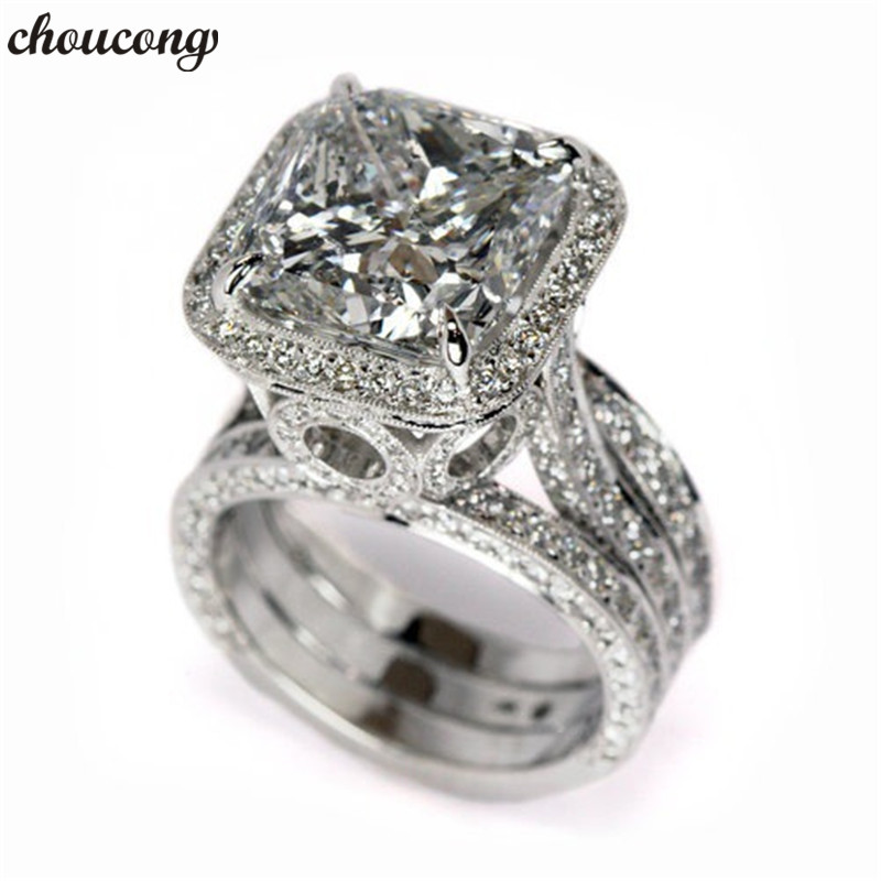 choucong Vintage Promise ring Cushion cut 2ct Diamond 925 Sterling silver Engagement Wedding Band Rings for women Men
choucong Vintage Promise ring Cushion cut 2ct Diamond 925 Sterling silver Engagement Wedding Band Rings for women Men