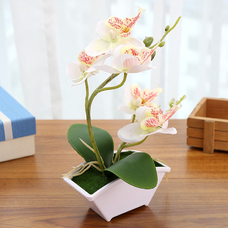 New 1 Pcs Artificial Flowers Phalaenopsis Bonsai Butterfly Orchid Plants Overall Floral for Home Wedding XOA88, White
New 1 Pcs Artificial Flowers Phalaenopsis Bonsai Butterfly Orchid Plants Overall Floral for Home Wedding XOA88, White