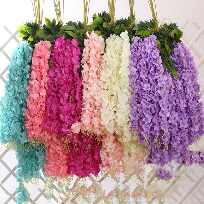 Wisteria flower Artificial Vine Fake Plastic 6.56ft Silk 96heads Wedding for Hand Birthday Party Decoration Wall Backdrop Flores, White
Wisteria flower Artificial Vine Fake Plastic 6.56ft Silk 96heads Wedding for Hand Birthday Party Decoration Wall Backdrop Flores, White