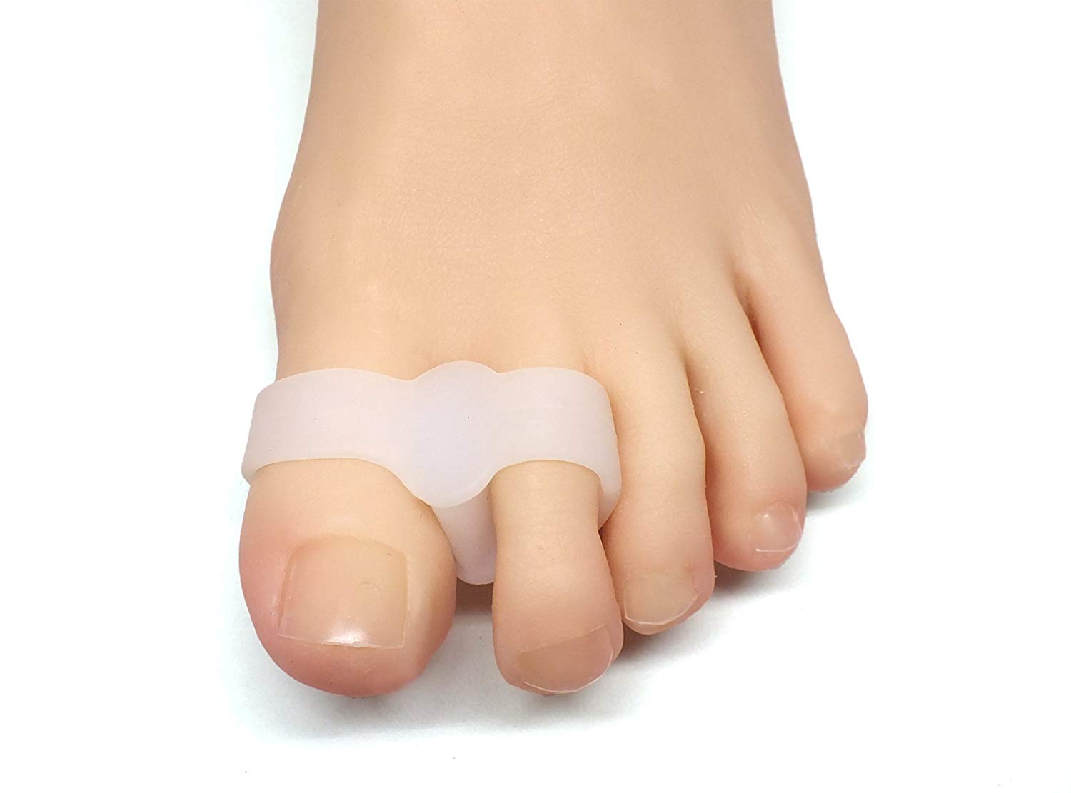 Toe Separators with 2 Loops Soft Gel Bunion Correctors Toe Pain Relief Stretchers 
Toe Separators with 2 Loops Soft Gel Bunion Correctors Toe Pain Relief Stretchers