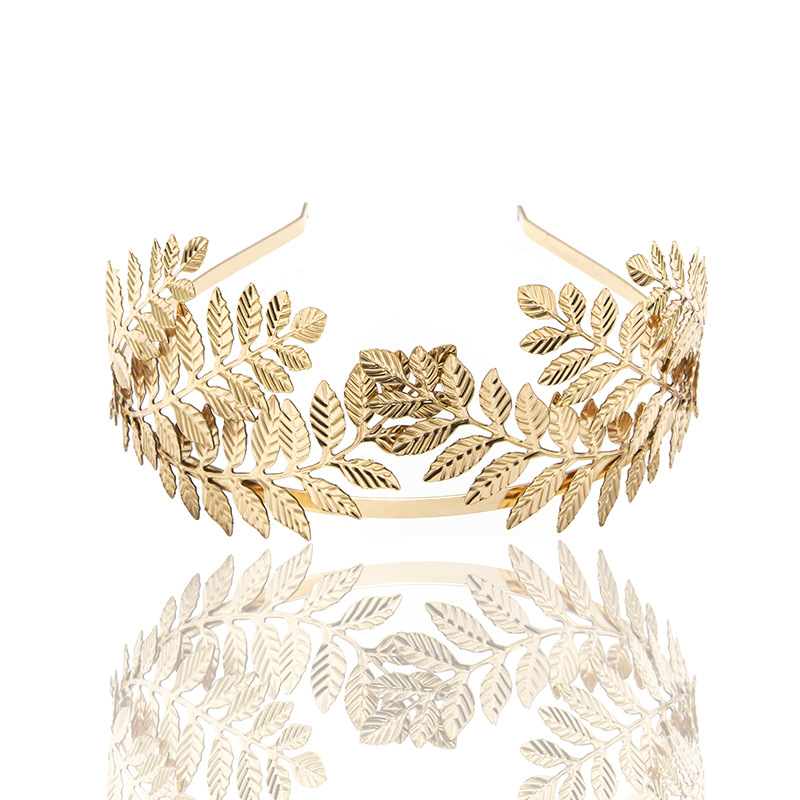 Fashion bride crown leaf headband European and American baroque bridesmaid hair accessories metal retro leaf headband Christmas gift
Fashion bride crown leaf headband European and American baroque bridesmaid hair accessories metal retro leaf headband Christmas gift