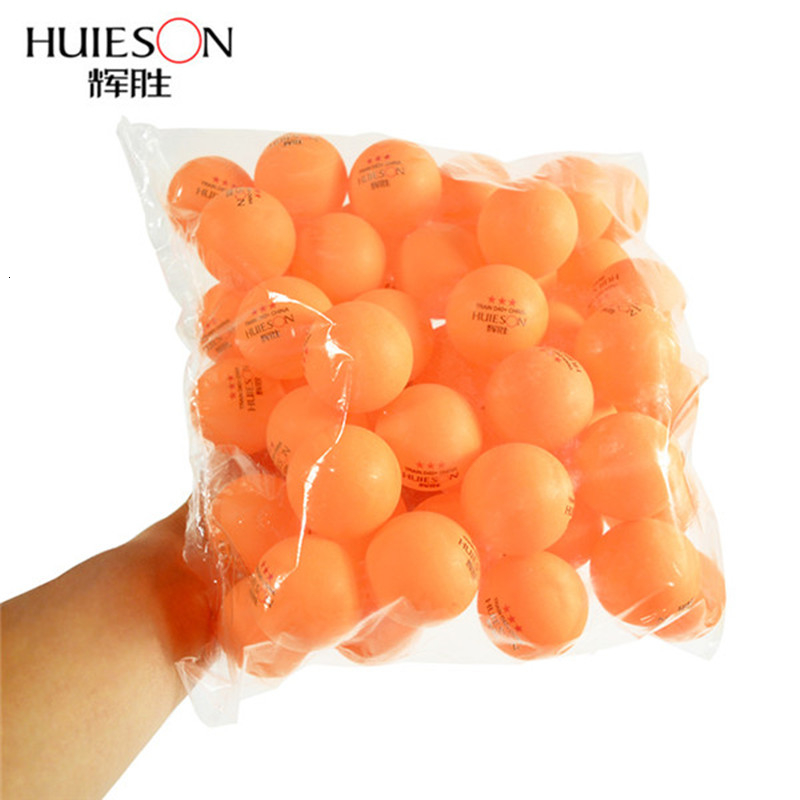 Huieson 100 Pcs 3-Star 40mm 2.8g Table Tennis Balls Ping Pong Balls for Match New Material ABS Plastic Table Training Balls T190927