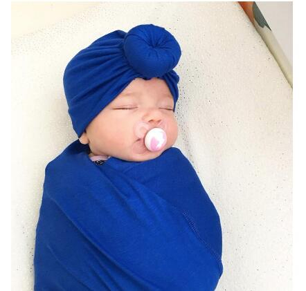 Children hat Cute Turban Hats for Baby Girls Vintage Soft Bun Knot Infant Toddler Baby Cap Newborn Hat India Hat