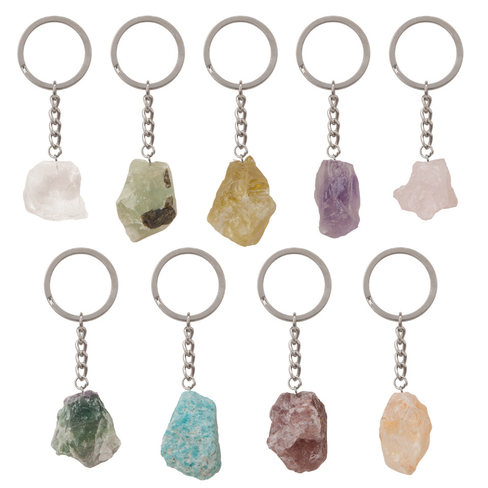 Hot Selling Natural Gemstone Pendant Keychain Men Womens Lucky 25-30mm Jade Quartz Amethyst Car Keyring Jewelry
Hot Selling Natural Gemstone Pendant Keychain Men Womens Lucky 25-30mm Jade Quartz Amethyst Car Keyring Jewelry