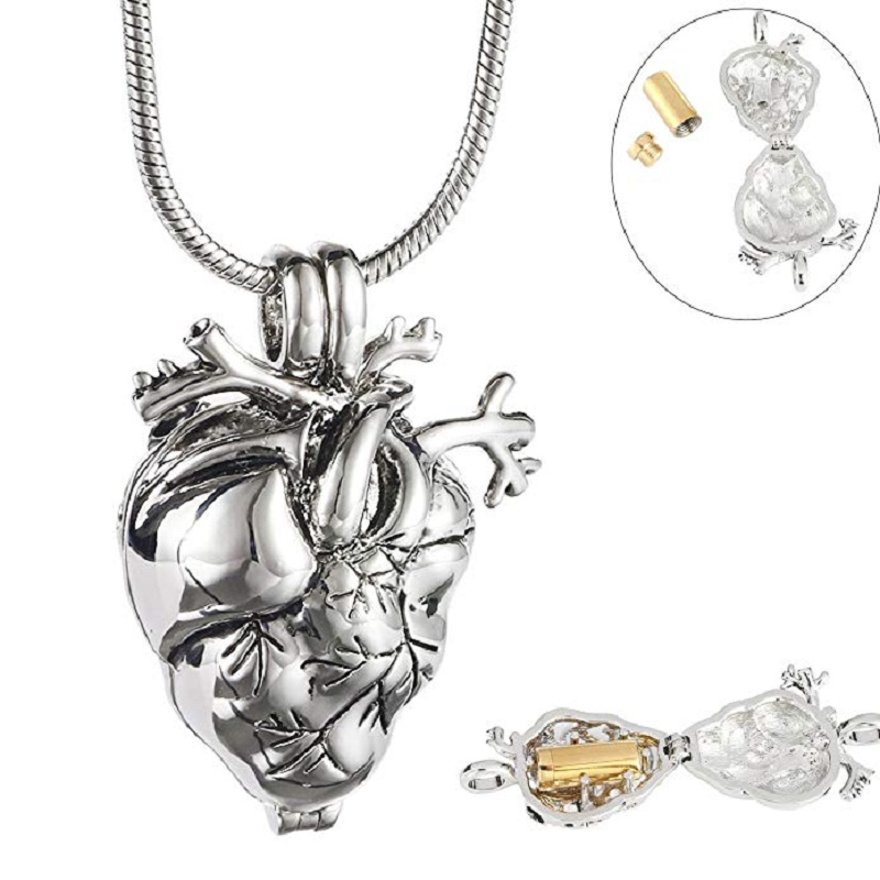 Pendant Necklaces X050 Human Heart Shape Memorial Urn Locket Hold Gold Inner For Ashes Keepsake Stainless Steel Cremation Jewelry Necklace
Pendant Necklaces X050 Human Heart Shape Memorial Urn Locket Hold Gold Inner For Ashes Keepsake Stainless Steel Cremation Jewelry Necklace