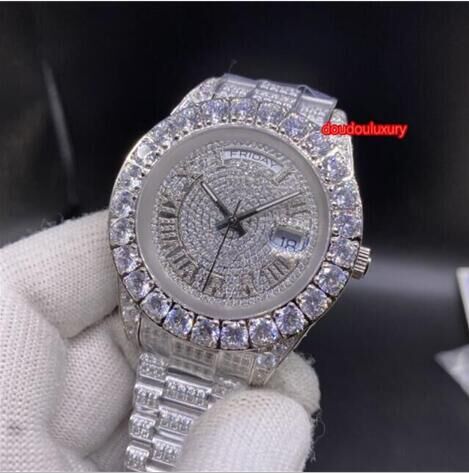 High Quality Men's Boutique Watch Silver Diamond Stainless Steel Watch Dual Calendar Dial Automatic Mechanical Business Watch
High Quality Men's Boutique Watch Silver Diamond Stainless Steel Watch Dual Calendar Dial Automatic Mechanical Business Watch