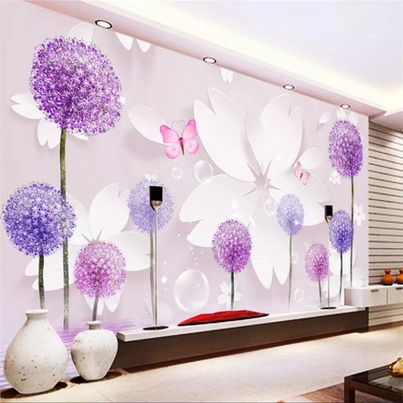 Custom Wallpaper 3d Large Papel de parede Mural Romantic Dandelion 3D Living Room bedroom TV background wall papel de parede, As pic
Custom Wallpaper 3d Large Papel de parede Mural Romantic Dandelion 3D Living Room bedroom TV background wall papel de parede, As pic