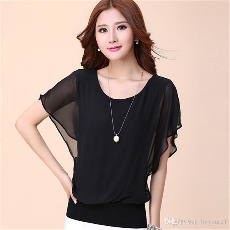 2020 plus size Blouse Women Tops feminine blouse Summer Chiffon Casual Shirts Ladies Shirt Clothing For Women Tops