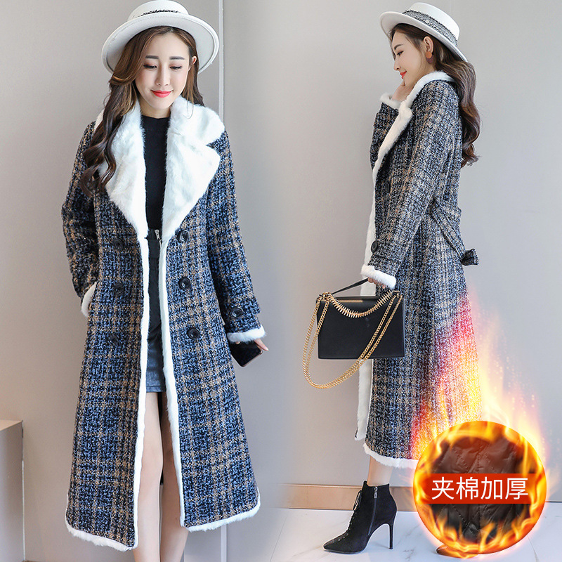 Plaid temperament waist 2020 winter new wild Korean version of the slim fashion mid-length cotton jacket ladies, Plaid quilted
Plaid temperament waist 2020 winter new wild Korean version of the slim fashion mid-length cotton jacket ladies, Plaid quilted
