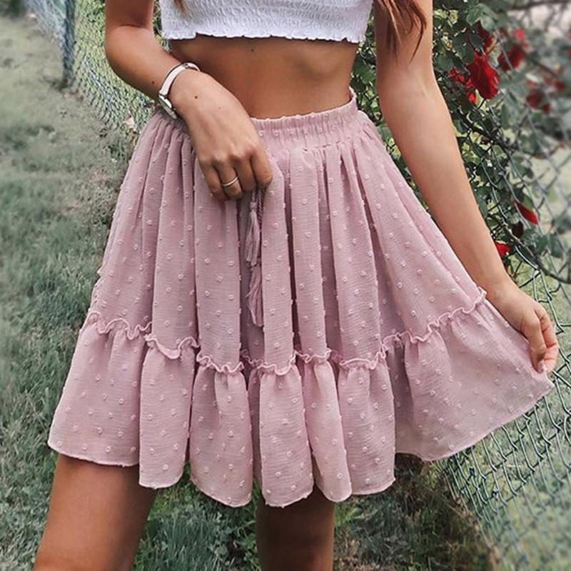 Bohemia Beach Short Skirt Summer High Waist A Line Mini Skirt Woman Fashion Pleated Ruffle Floral Print Fair Chiffon Skirt#4.10, Pink
Bohemia Beach Short Skirt Summer High Waist A Line Mini Skirt Woman Fashion Pleated Ruffle Floral Print Fair Chiffon Skirt#4.10, Pink