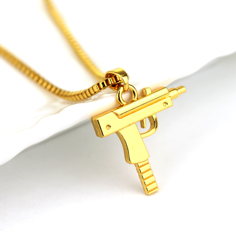 New Uzi Gold Chain Hip Hop Long Pendant Necklace Men Women Fashion Brand Gun Shape Pistol Pendant Maxi Necklace HIPHOP Jewelry A1368
New Uzi Gold Chain Hip Hop Long Pendant Necklace Men Women Fashion Brand Gun Shape Pistol Pendant Maxi Necklace HIPHOP Jewelry A1368