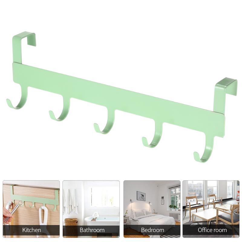 5 Hooks Door Hook Space-saving Door Hook Multifunctional Living Room Wall Hanging Hooks Coat Holder Robe Towel Clothes Rack
5 Hooks Door Hook Space-saving Door Hook Multifunctional Living Room Wall Hanging Hooks Coat Holder Robe Towel Clothes Rack