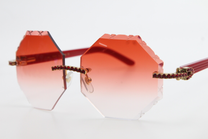 Factory Wholesale Selling Rimless Red Big Stones Optical 4189706 Red Plank Sunglasses Fashion High Quality Carved lens Glass Unisex
Factory Wholesale Selling Rimless Red Big Stones Optical 4189706 Red Plank Sunglasses Fashion High Quality Carved lens Glass Unisex