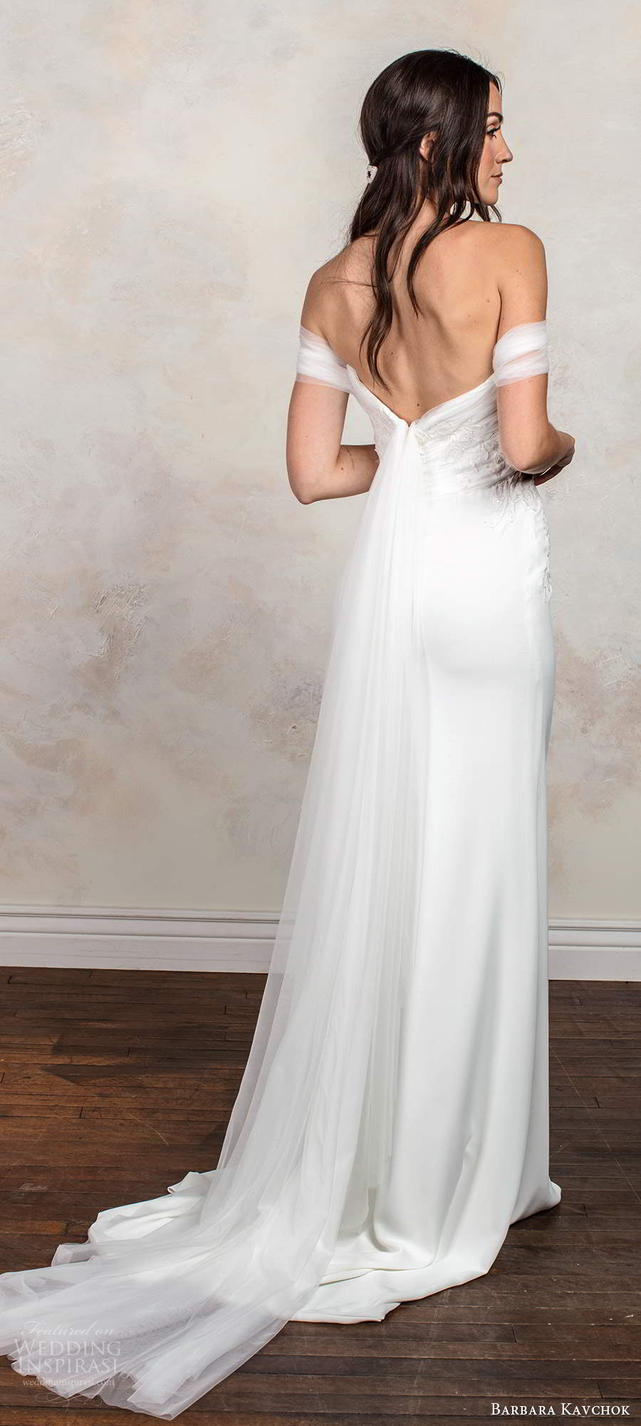 spring fashion mermaid wedding dresses sexy off shoulder floral appliques short sleeve wedding dress backless satin sweep train bridal