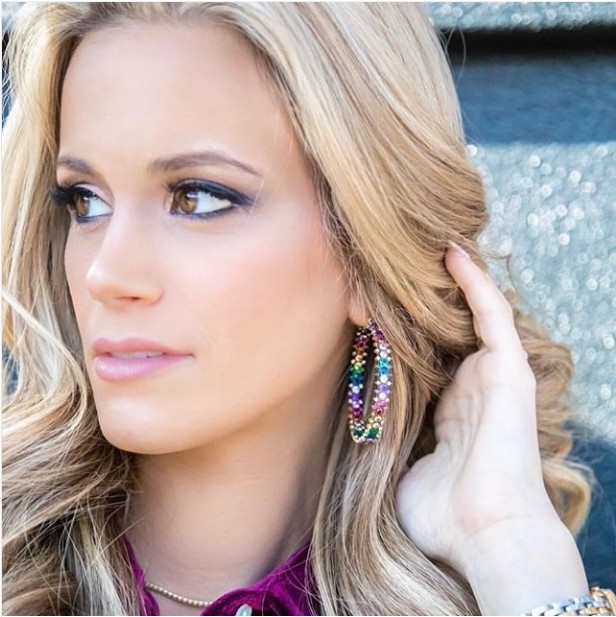 luxury Gold plated Big Hoop earring for women gorgeous luxury girlfriend gift full rainbow cz Classic Hoops jewelry