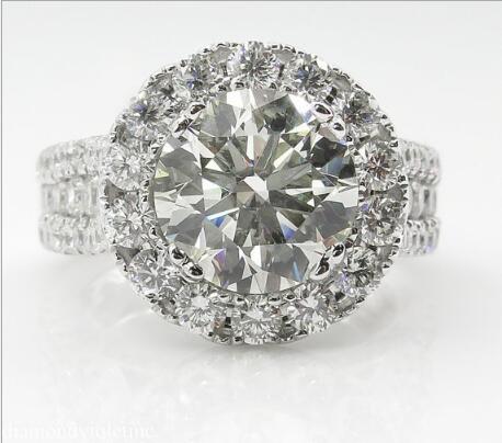 New! Hot Sale Real 925 Sterling Silver CZ Diamond Wedding Ring Set for Women Silver Wedding Rings Engagement Jewelry Wholesale