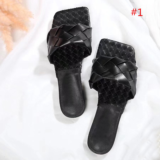 Large size and high-quality new leather knitting slippers Latest Real leather slippers women shoes Square sole mules , open-toed Woven sli, Black
Large size and high-quality new leather knitting slippers Latest Real leather slippers women shoes Square sole mules , open-toed Woven sli, Black