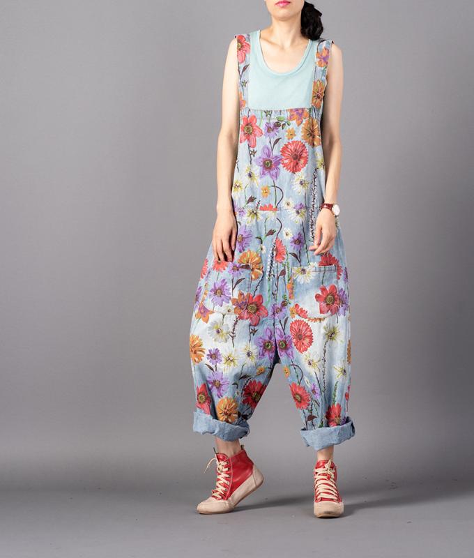 Women Printed Plus Size Jumpsuits Ladies Loose Print Casual Holes Ripped Denim Overalls Rompers Jeans Pants Female Vintage, Sky blue
Women Printed Plus Size Jumpsuits Ladies Loose Print Casual Holes Ripped Denim Overalls Rompers Jeans Pants Female Vintage, Sky blue