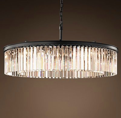 Luxurious Crystal Hanging Lamps Fixture Round Chandelier Luminaire Drop Lamp for Living Dining room Restaurant Cafe