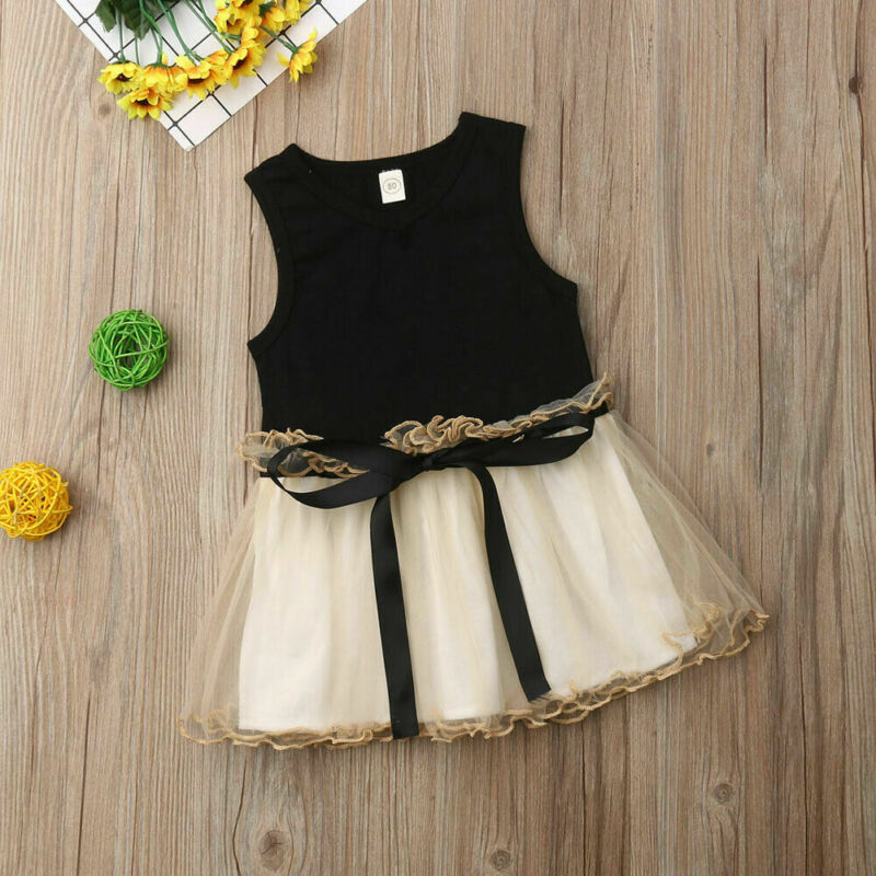 Summer Toddler Kid Baby Girls Princess Sleeveless Pageant Wedding Dresses Tutu, Black
Summer Toddler Kid Baby Girls Princess Sleeveless Pageant Wedding Dresses Tutu, Black