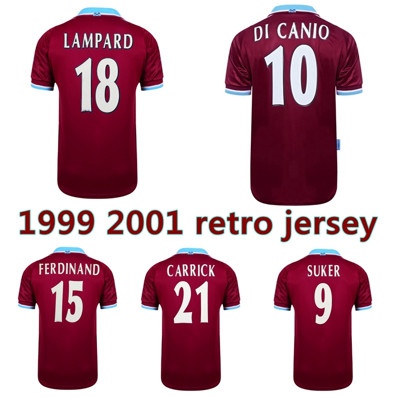 1999 2001 Lampard WINTERBURN retro soccer jersey 2000 DEFOE COLE Ferdinand Suker Di Canio Carrick classic vintage football shirt, Home jersey
1999 2001 Lampard WINTERBURN retro soccer jersey 2000 DEFOE COLE Ferdinand Suker Di Canio Carrick classic vintage football shirt, Home jersey