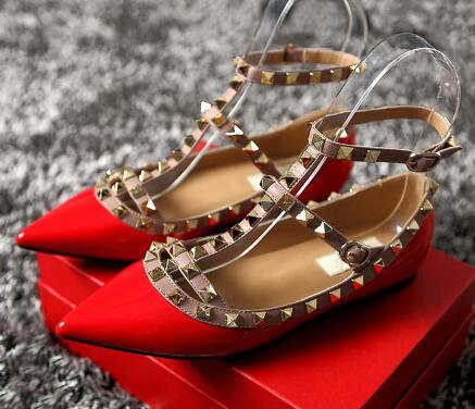2019 Women Pumps Pointed Toe Flat Fashion Women Shoes Rivets Genuine Leather Ankle Strap Sandals Shoes 35-42, A5
2019 Women Pumps Pointed Toe Flat Fashion Women Shoes Rivets Genuine Leather Ankle Strap Sandals Shoes 35-42, A5