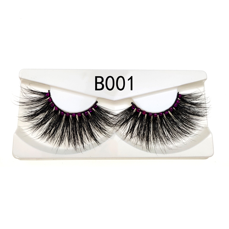 New 5D Mink Eyelashes 25mm Long Mink Eyelash 5D Dramatic Thick Mink Lashes Handmade False Eyelash Eye Makeup Maquiagem Diamond Series Lashes