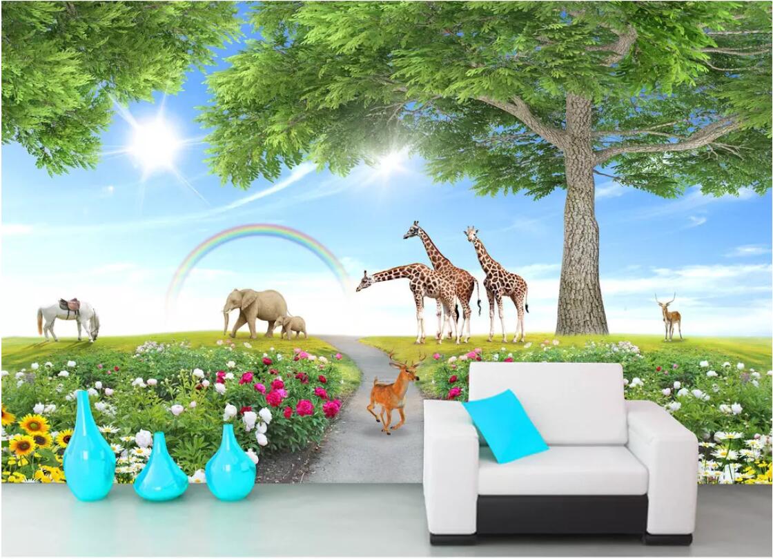 3d room wallpaper custom photo non-woven mural HD Big Tree Animal World Children's Room Fantasy TV Background Wall wallpaper for walls 3 d, Picture shows
3d room wallpaper custom photo non-woven mural HD Big Tree Animal World Children's Room Fantasy TV Background Wall wallpaper for walls 3 d, Picture shows