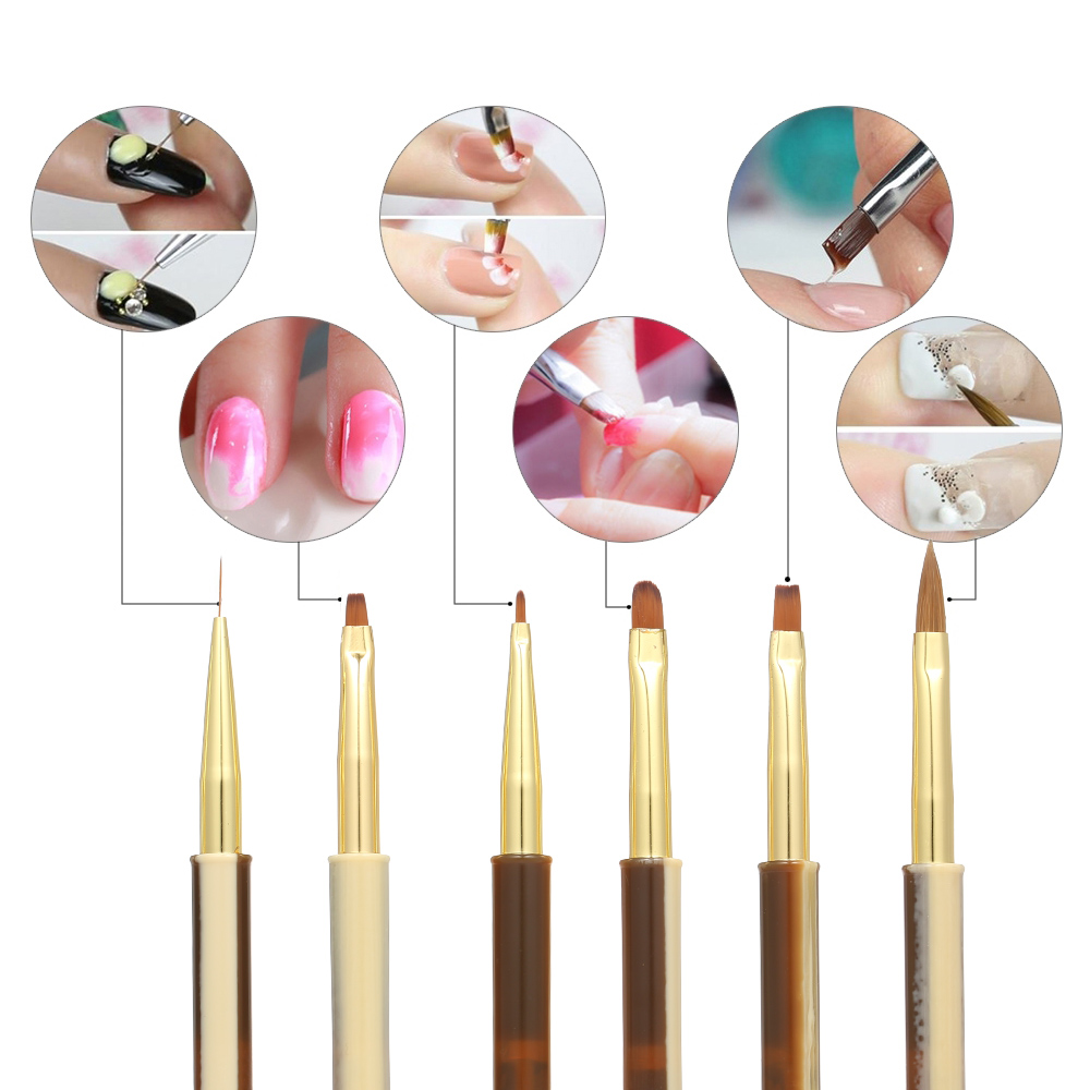 10pcs UV Gel Acrylic Nail Brushes Kit for False Nail Tips Builder Art Design Painting Liner Pen Manicure Tool Pen
10pcs UV Gel Acrylic Nail Brushes Kit for False Nail Tips Builder Art Design Painting Liner Pen Manicure Tool Pen