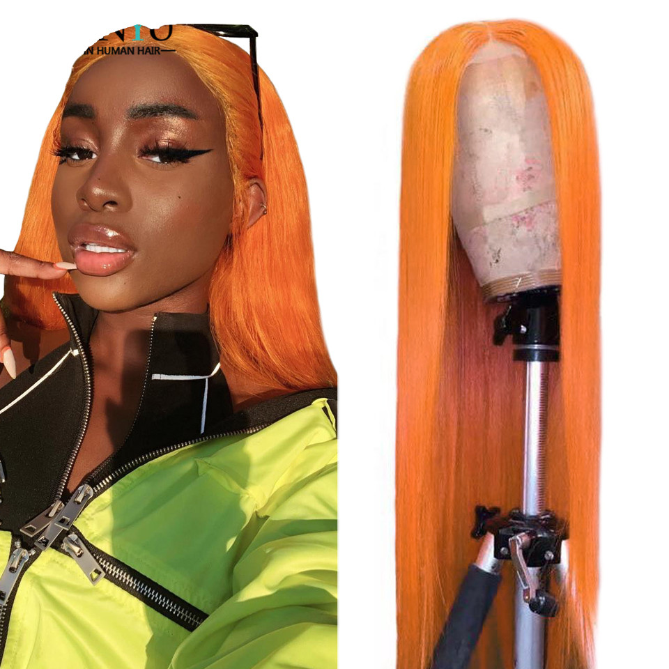 ishow 134 lace frontal wig human hair lace front wigs straight yellow green remy human hair wigs pink red blue purple ombre wigs