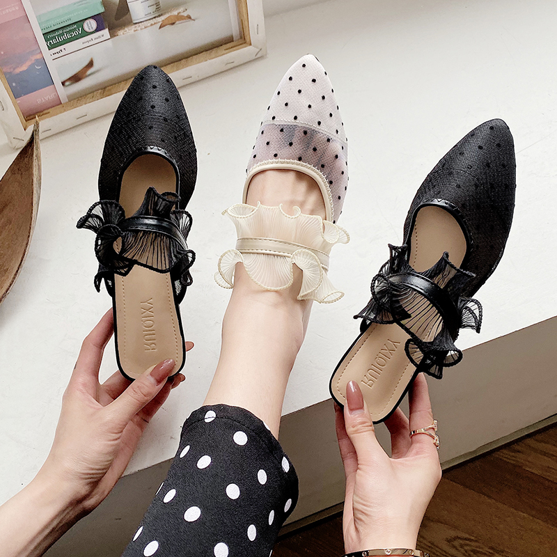 Shoes Woman's Slippers Slides Square heel Fashion Pointed Toe Lady Low 2020 Summer Block Soft Girl Flat Cover Fretwork
Shoes Woman's Slippers Slides Square heel Fashion Pointed Toe Lady Low 2020 Summer Block Soft Girl Flat Cover Fretwork