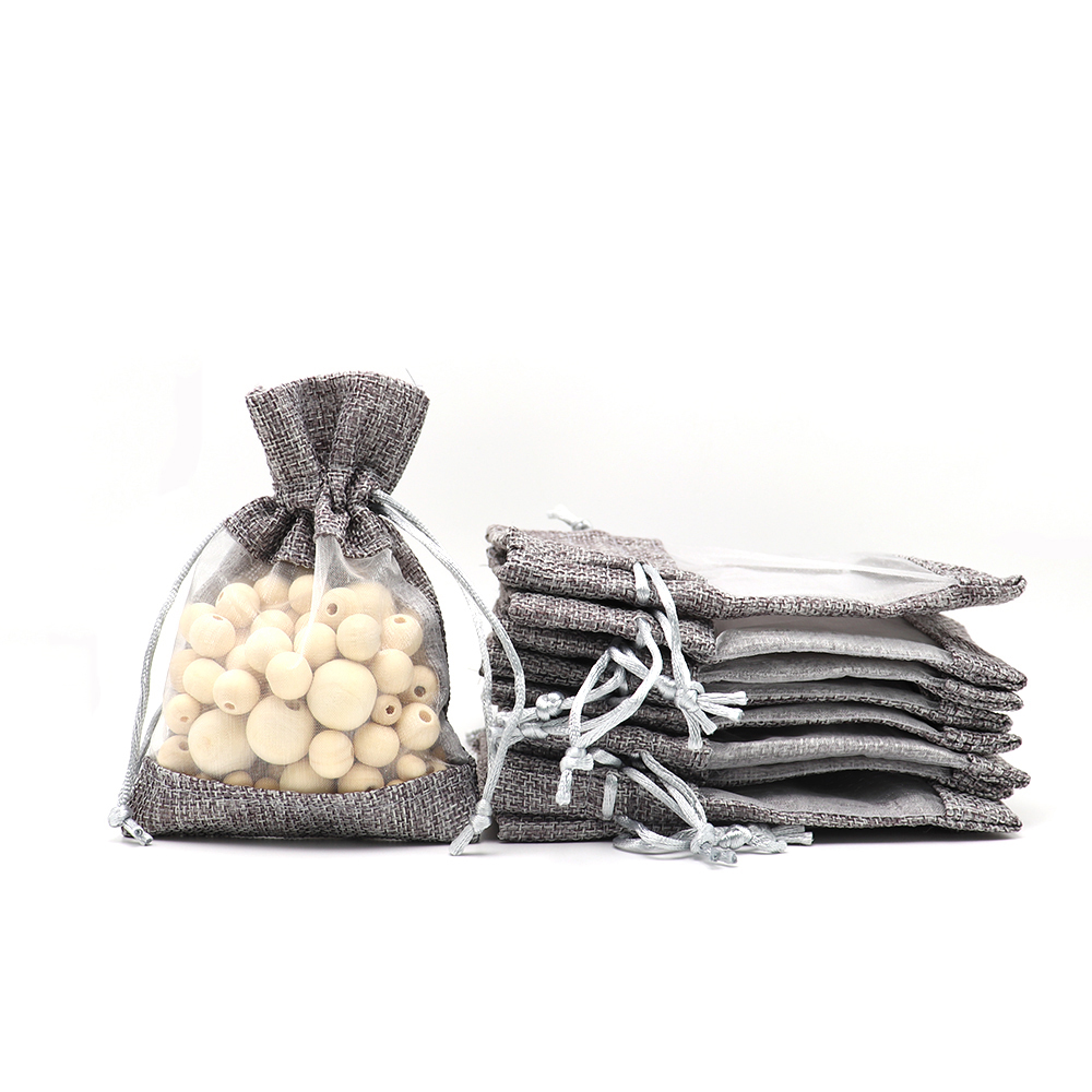 50pcs Organza Jute Jewelry Packaging Pouch Bag 10x14/13x18/16x22cm Grey Hessian Burlap Jute Drawstring Pouch Jewelry Organizer Gift Bag
50pcs Organza Jute Jewelry Packaging Pouch Bag 10x14/13x18/16x22cm Grey Hessian Burlap Jute Drawstring Pouch Jewelry Organizer Gift Bag