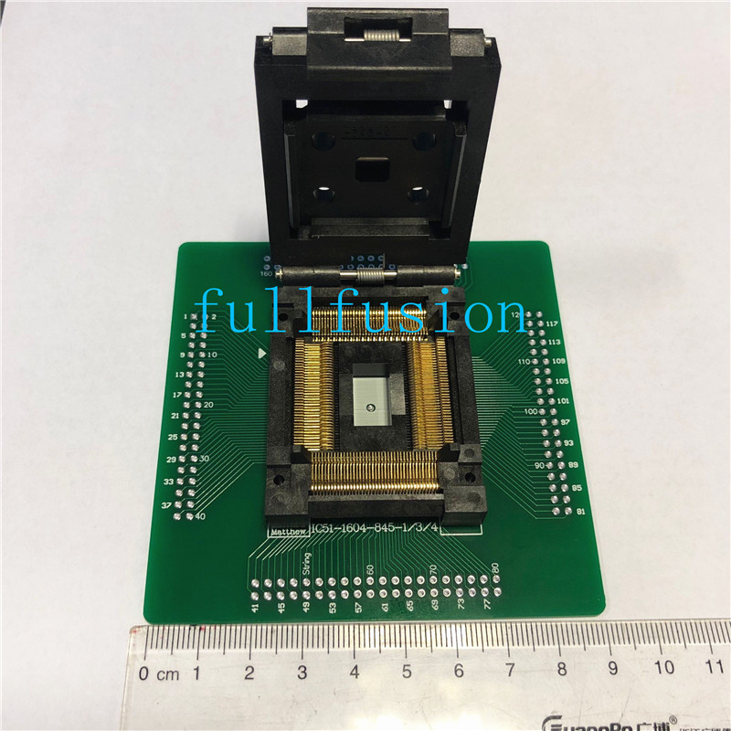 IC51-1604-845-4 Yamaichi IC Test Socket QFP160 TO DIP programming Adapter LQFP160 Burn in Socket