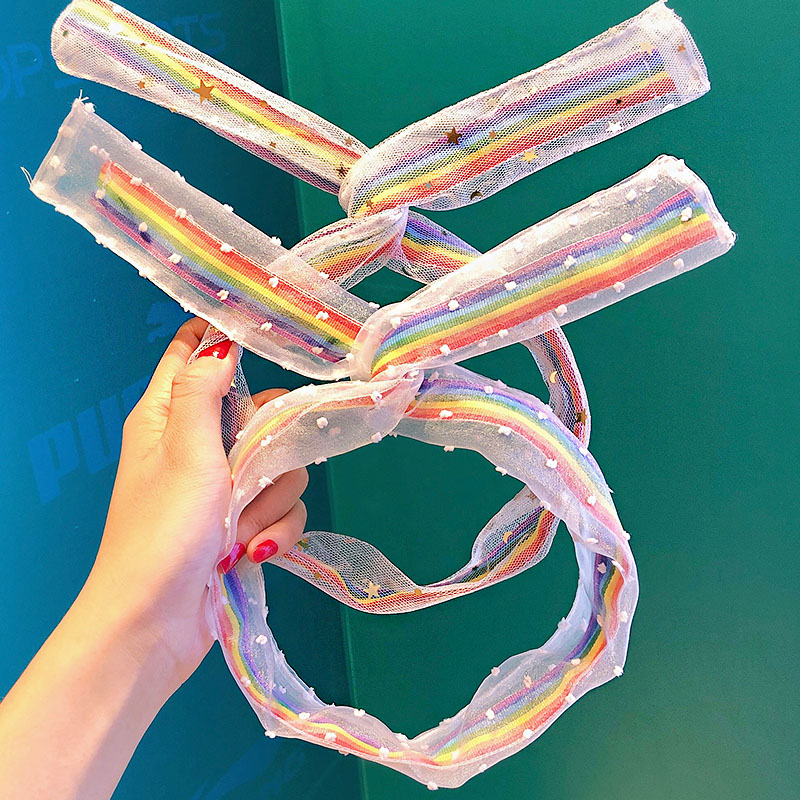 New Women Girls Cute Rainbow Star Cloud Chiffon Headband Hair Holder Sweet Headband Turban Bandanas Fashion Hair Accessories
New Women Girls Cute Rainbow Star Cloud Chiffon Headband Hair Holder Sweet Headband Turban Bandanas Fashion Hair Accessories