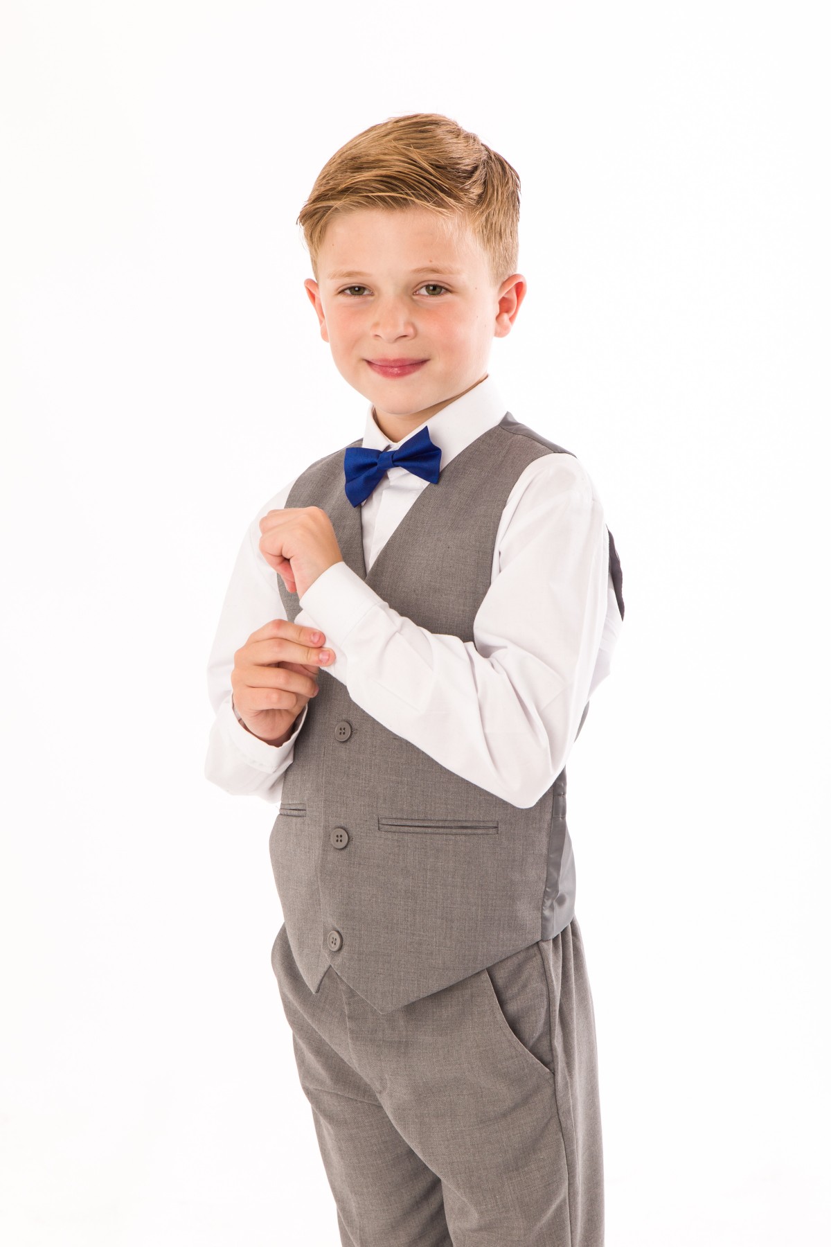2020 Spring Gray Boys Wedding Suits 2 Piece Wedding Flower Boy Groom Tuxedos Kids Formal Wear Clothing