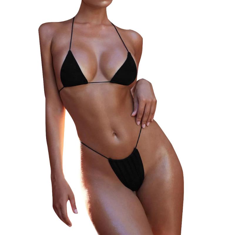 2020 Women Bandage Bikini Set Sexy Solid Push-Up Brazilian Swimwear Micro Bikinis Halter Beachwear Swimsuit Summer Wear
2020 Women Bandage Bikini Set Sexy Solid Push-Up Brazilian Swimwear Micro Bikinis Halter Beachwear Swimsuit Summer Wear