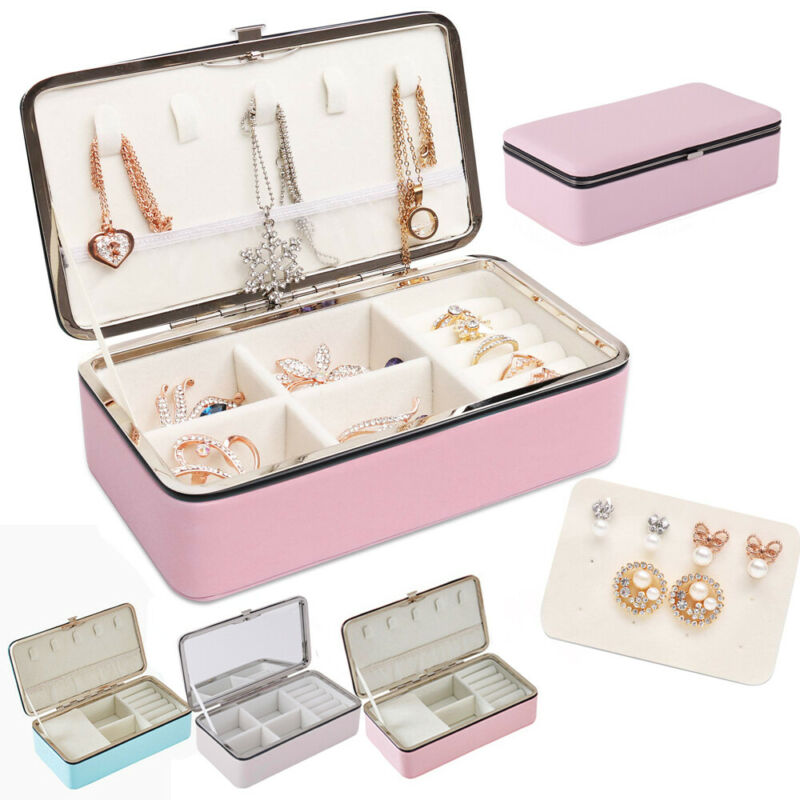 Jewelry Small Organizer Display Travel Jewelry Case Box Portable Box PU Leather Grids Storage Necklace Earrings
Jewelry Small Organizer Display Travel Jewelry Case Box Portable Box PU Leather Grids Storage Necklace Earrings