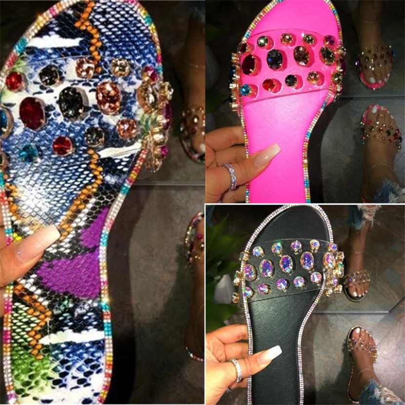 Newest Summer Women Crystal Slippers Sandals Glitter Flat Soft Bling Female Candy Color Flip Flops Indoor Ladies Slides Beach Shoes D62204, Black;grey
Newest Summer Women Crystal Slippers Sandals Glitter Flat Soft Bling Female Candy Color Flip Flops Indoor Ladies Slides Beach Shoes D62204, Black;grey
