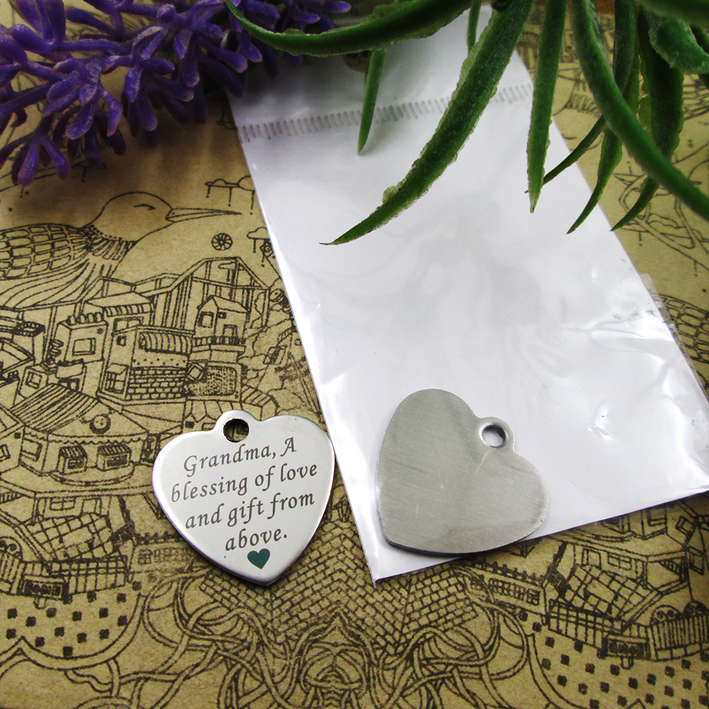 40pcs--"Grandma A blessing of love and gift from above"stainless steel charms more style for choosing DIY Charms pendants for necklace
40pcs--"Grandma A blessing of love and gift from above"stainless steel charms more style for choosing DIY Charms pendants for necklace