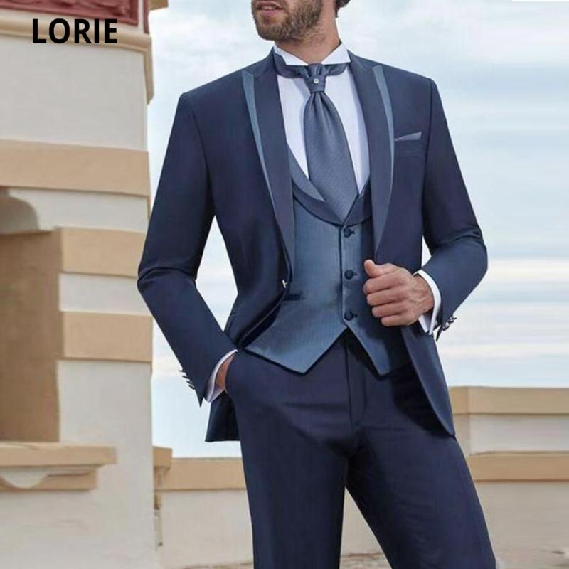 LORIE Navy Blue Groom Tuxedo Mens Double Breasted Slim Fit Wedding Suits Men Blazer Peaked Lapel 3Pieces Business Suit Plus Size, Beige
LORIE Navy Blue Groom Tuxedo Mens Double Breasted Slim Fit Wedding Suits Men Blazer Peaked Lapel 3Pieces Business Suit Plus Size, Beige