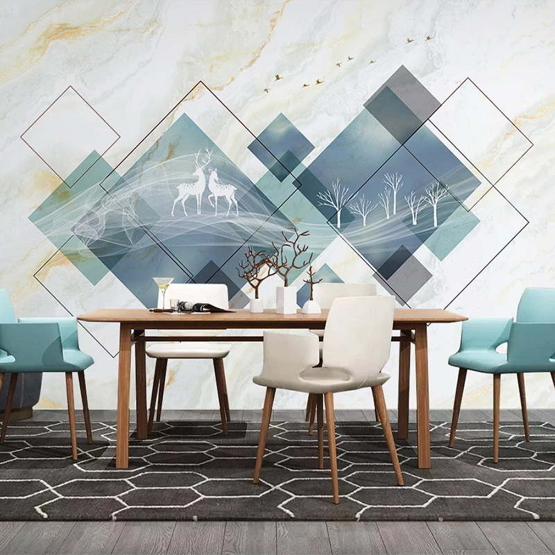 Custom Photo Mural 3D Nordic Elk Modern Geometric Squares Marble TV Background Wall Painting Wallpapers For Living Room Bedroom, As pic
Custom Photo Mural 3D Nordic Elk Modern Geometric Squares Marble TV Background Wall Painting Wallpapers For Living Room Bedroom, As pic